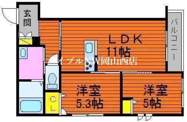 エストガーデンの物件間取画像